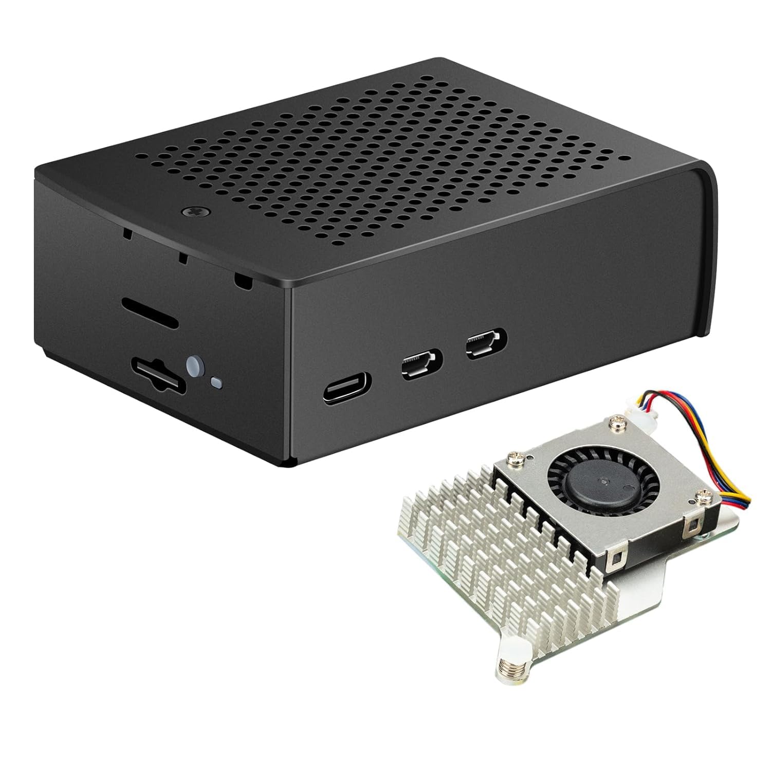 IDUINO Metal Case for Raspbery Pi 5, Pi 5 Case with Pi 5 Active Cooler Support VESA Mount Fit for Raspberry Pi 5 (Official Pi 5 Active Cooler) (B0CWDKKXYC) Amazon Price History, Amazon Price Tracker