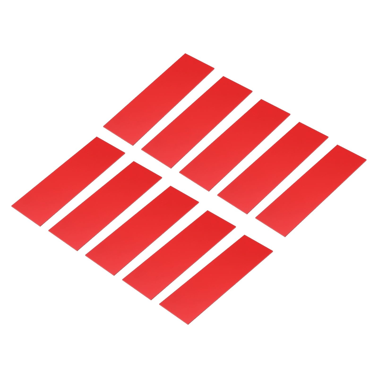 sourcing map 10Pcs Knife Handle Liner 6" x 2" x 0.06" G10 Spacer Sheets Handle Liners Material for Knife Scales Slabs Making Supplies Tool, Red