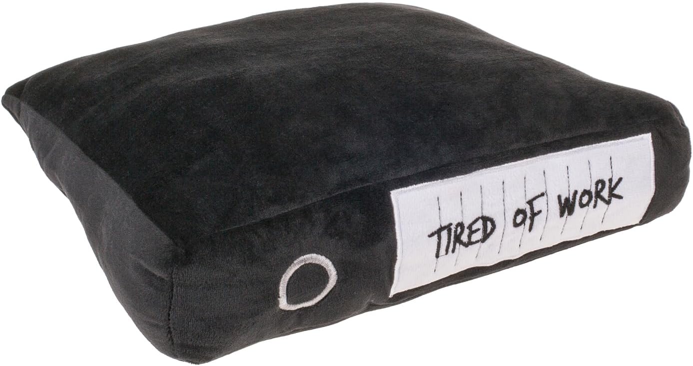 Relaxdays Bürokissen, Aktenordner-Optik, Plüschkissen f. Power Nap im ...