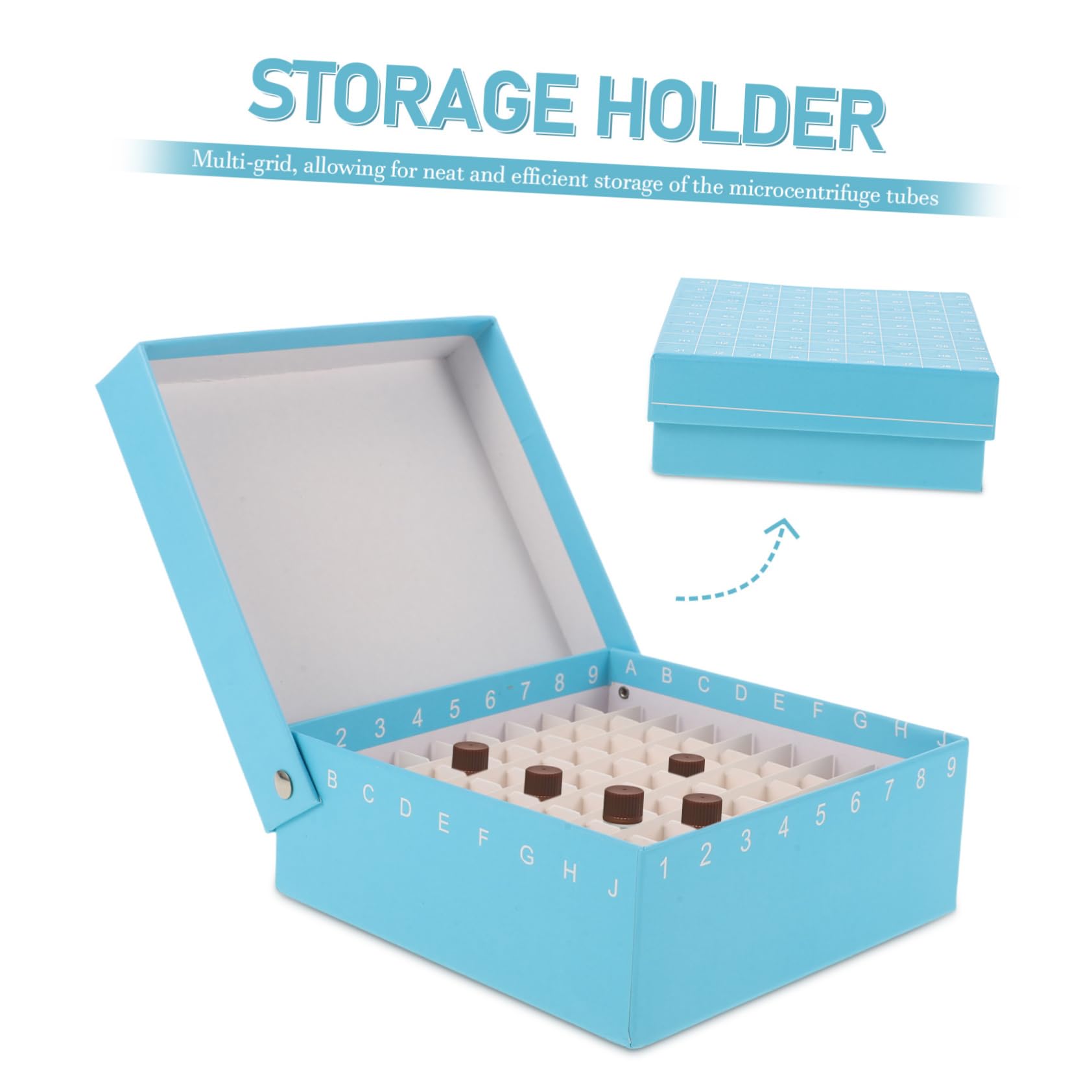 CIYODO Storage Microcentrifuge Tube Box Sealed Storage Box for Efficient Sample Management