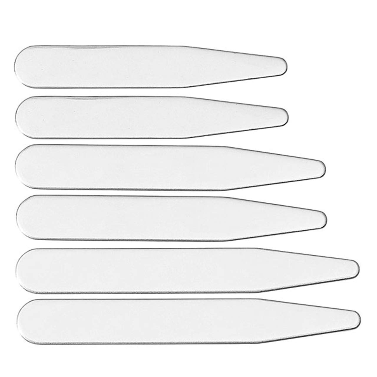 Zysta Personalized Engraving 6pcs Shirts Collar Stays Support 2.2