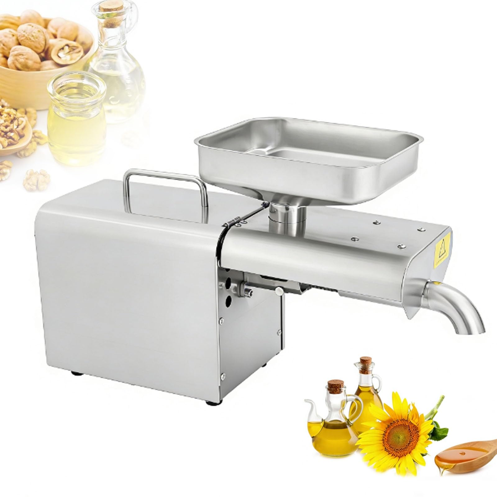 Automatyczna maszyna do tłoczenia oleju, ekstraktor klasy komercyjnej, procesy do 3,5 kg/h, 1250 W, idealna do lnu, orzeszków ziemnych, słoneczników, rzepaku, sezamu