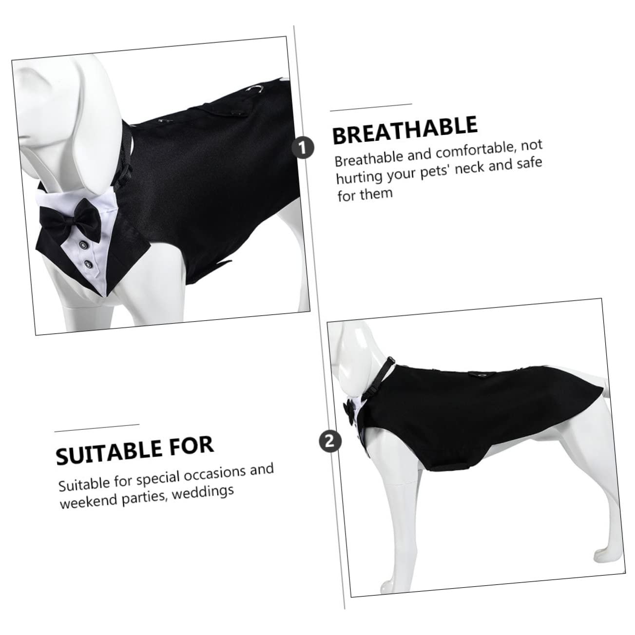 ABOOFAN 2 Set Di Costume Per Cani Da Compagnia Traspirante Bandana Regolabile E Confortevole Per Occasioni Speciali