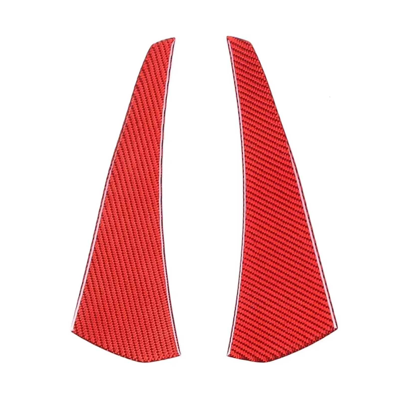 for BMW 3 Series E90 2005-2012 Car Rear Exhaust Vent Side Decorative Sticker Interior Accessories Car Interior Mouldings(Red Carbon fibe)