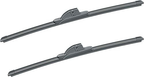 SAFELITE Paquete de 2 limpiaparabrisas de 19 y 18 pulgadas, paquete de 2 piezas de repuesto automotriz para modelos seleccionados Mini, Mazda, Fiat,