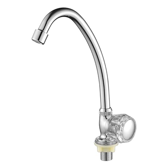 Kitchen Mixer Tap, 360 Rotatable Basin Taps, Zinc Alloy Single Handle Brass Faucet, Mixer Tap for Small Kitchen or Bathroom