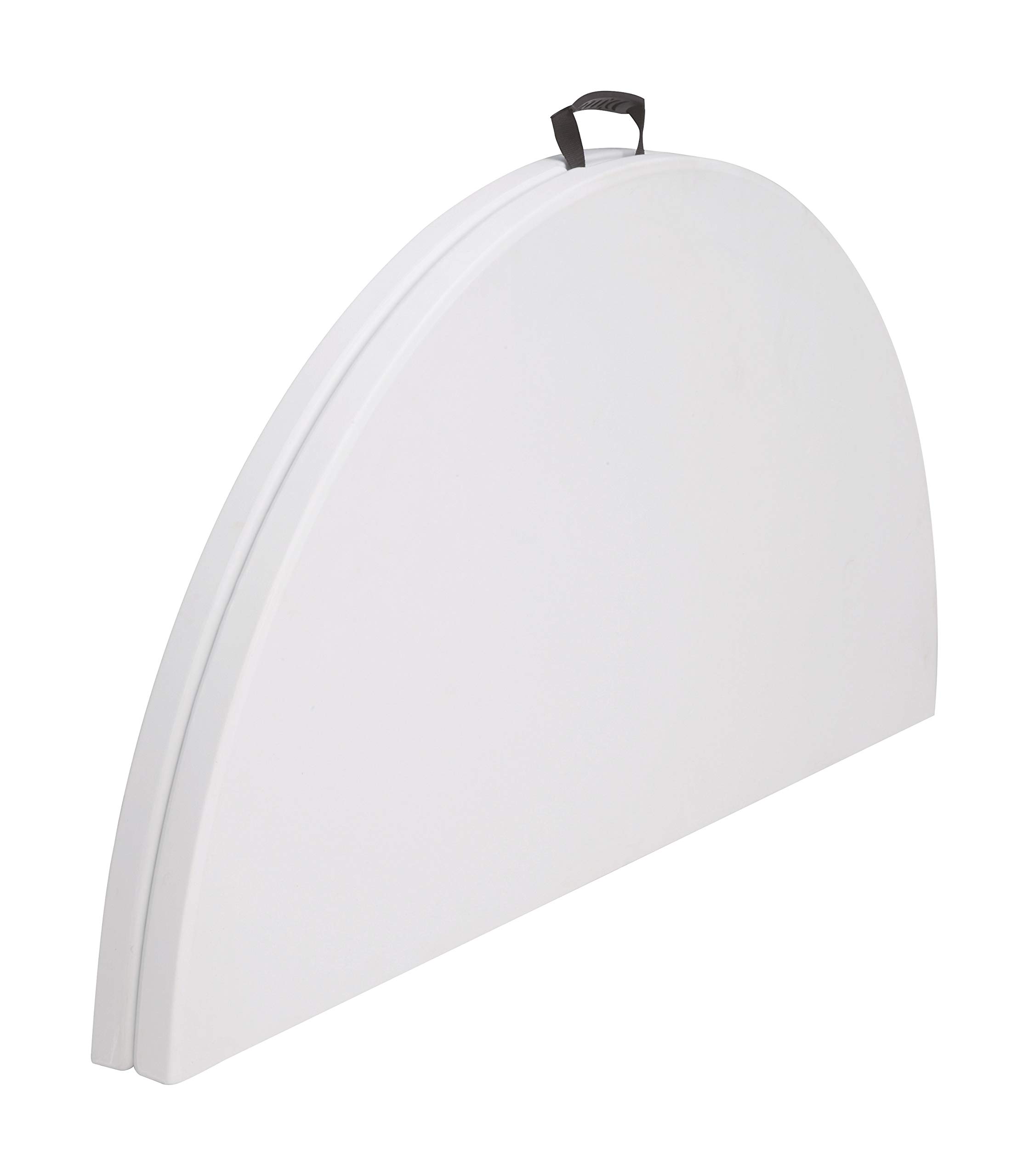 chiner Mesa Redonda Plegable al Centro 150 cm | Acero lacado, Polietileno de alta densidad, Asa integrada, Uso interior y exterior, Hasta 8 comensales