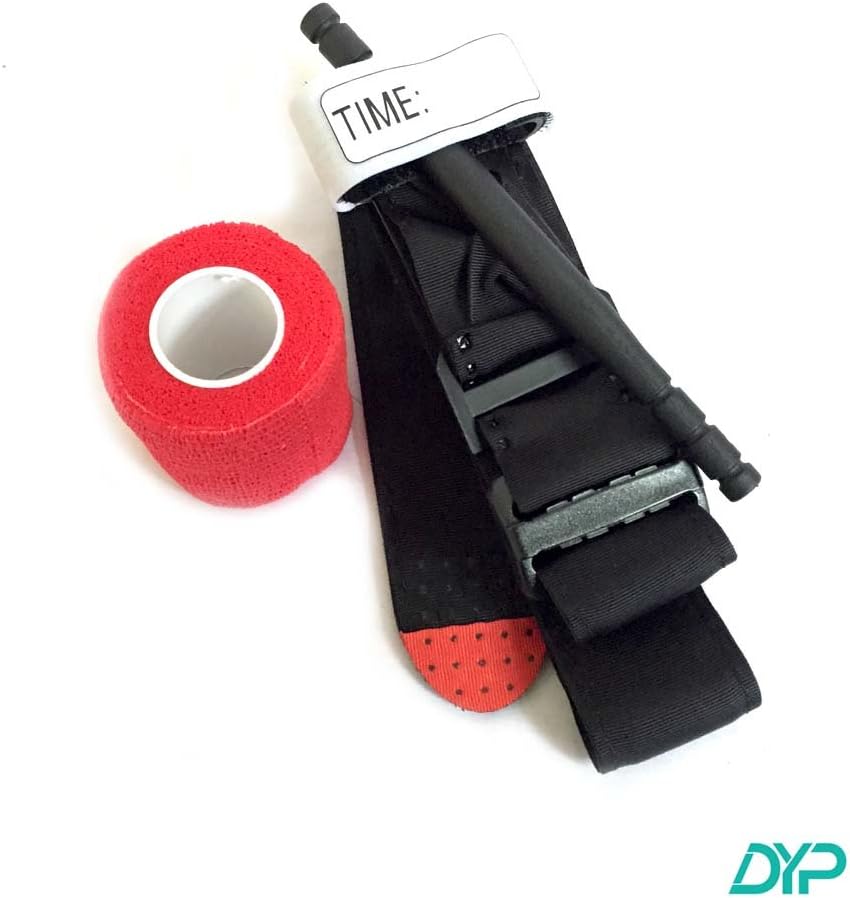 Military Medical Velcro Combat Application Tourniquet C-A-T โ for First Aid Kit - with Adhesive Bandage