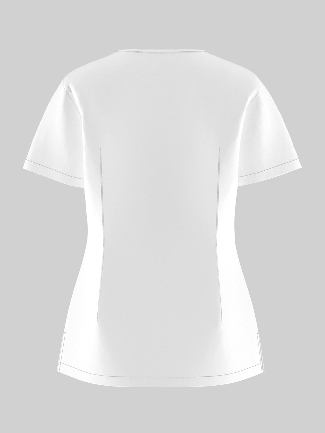 Stretch Skinny Scrubs Set for Women, V-Neck Scrubs Top & Skinny Pants with 5 Pockets, Medical Uniforms for Women JYC310