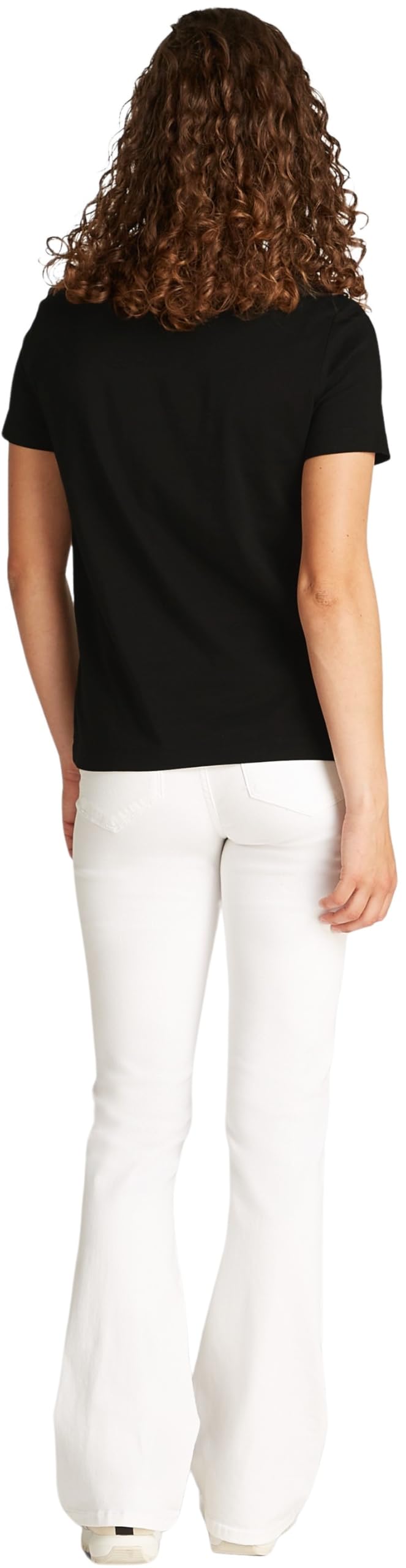 Calvin Klein Damen T-Shirt Kurzarm Shadow Graphic Tee Regular Fit, Schwarz (Ck Black), S – Ansicht 2