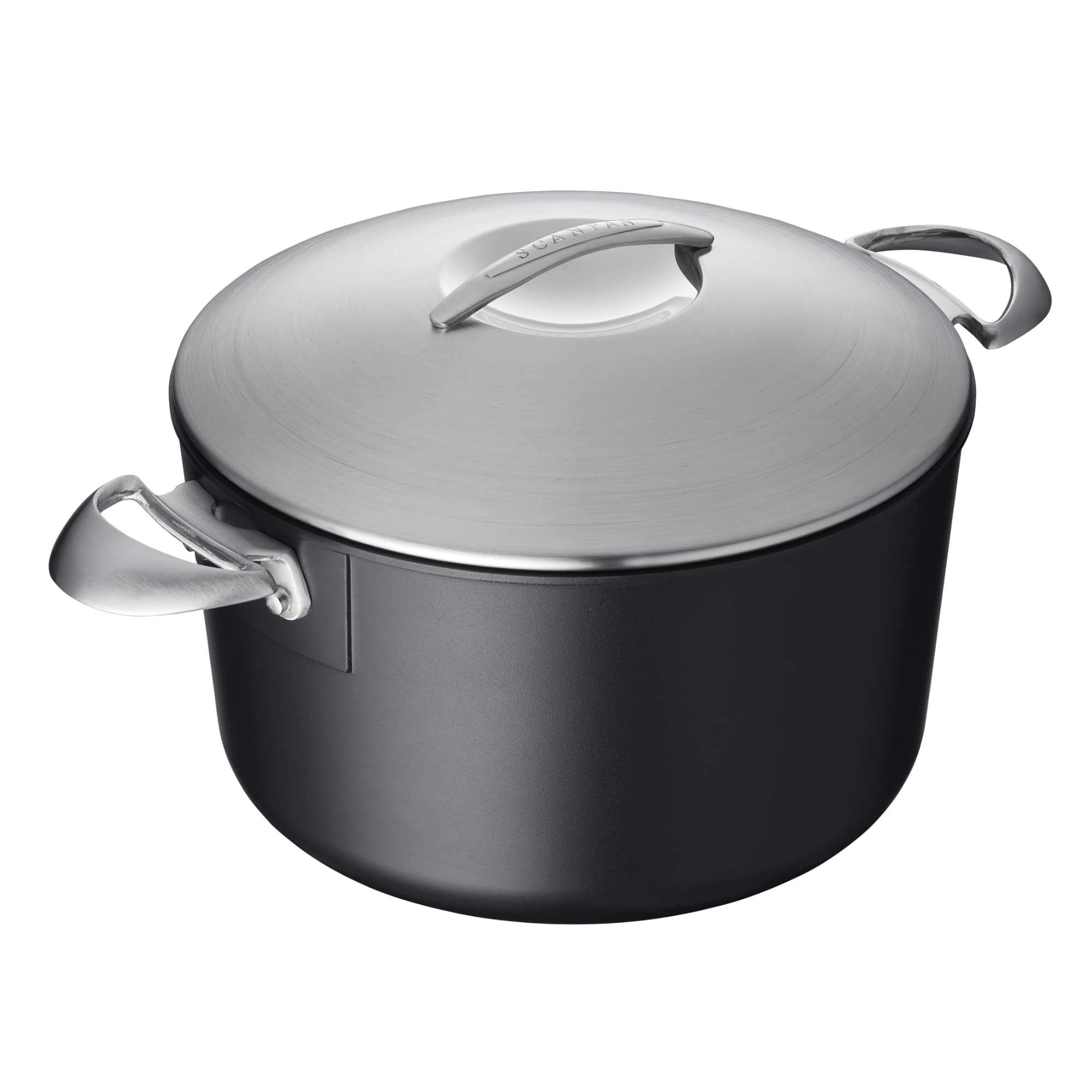 SCANPAN Professional 7 qt Dutch Oven with Lid - Easy-to-Use Nonstick Cookware - Dishwasher, Metal Utensil & Oven Safe - Made in Denmark