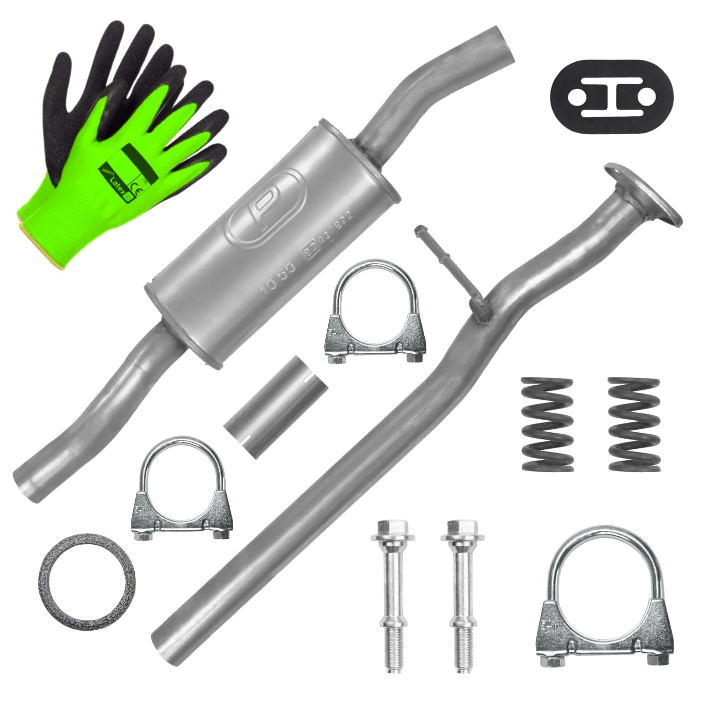 POLMOstrow Auspuff Mitteltopf für Nissan Qashqai 1 I J10 2.0 Fließheck 2006-2014