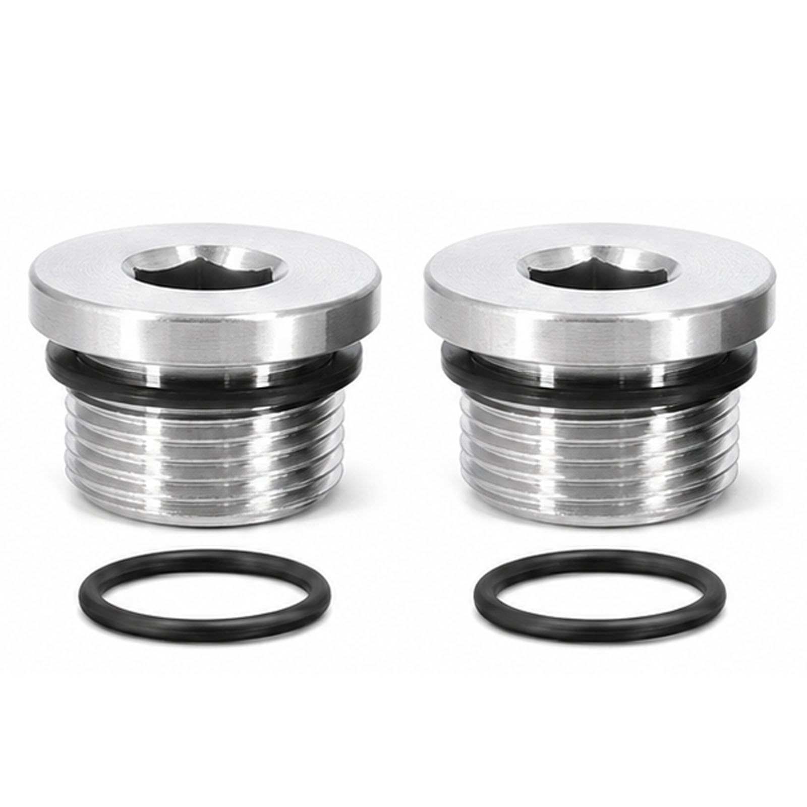 QIHAWN 2 Pack M18x1.5 O2 Sensor Spacers, 304 Stainless Steel