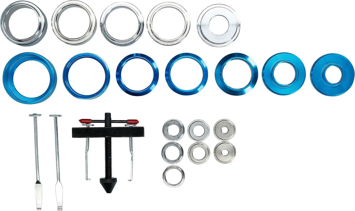 BRILLIANT TOOLS BT542030 Kit montaggio - smontaggio guarnizione anulare radiale, 24 pz [Powered by KS TOOLS]