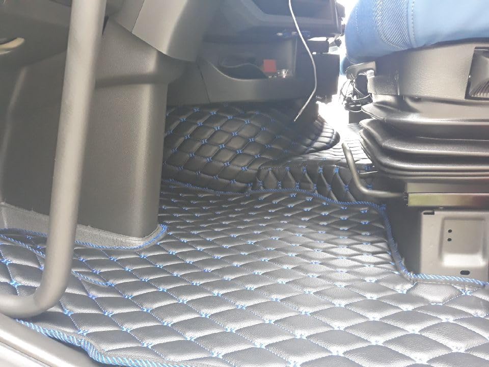 Vloermatten geschikt voor VOLVO vierkantjes doorgestikt lederlook