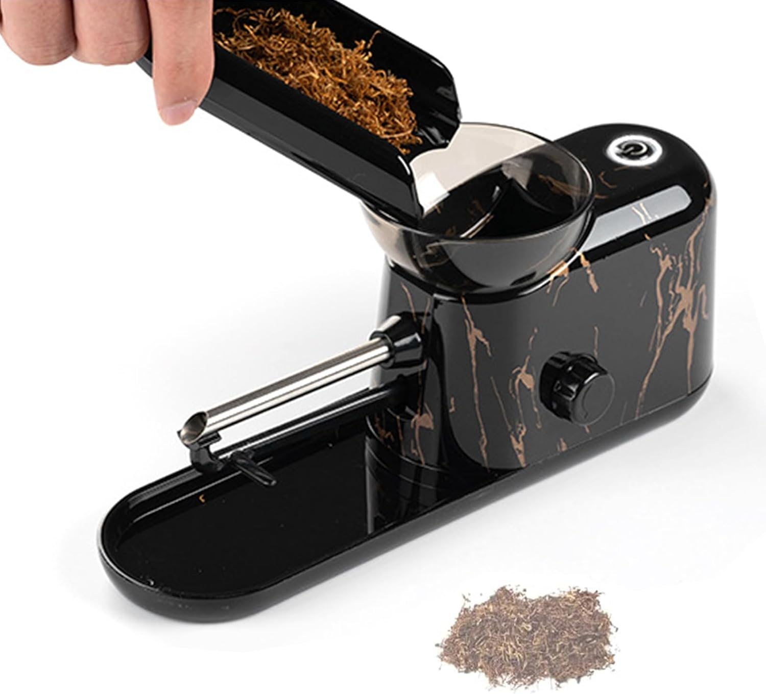 The Za Machine, 8/6.5mm Tube Upgrade Portable Tobacco Roller Maker, Household Electric Cigarette Making Machine (Stripe 3)