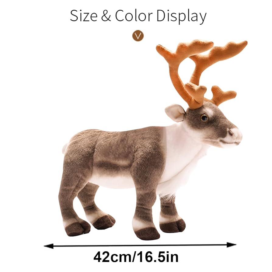 Amazon.co.jp: クリスマス トナカイ ぬいぐるみ - 角のある