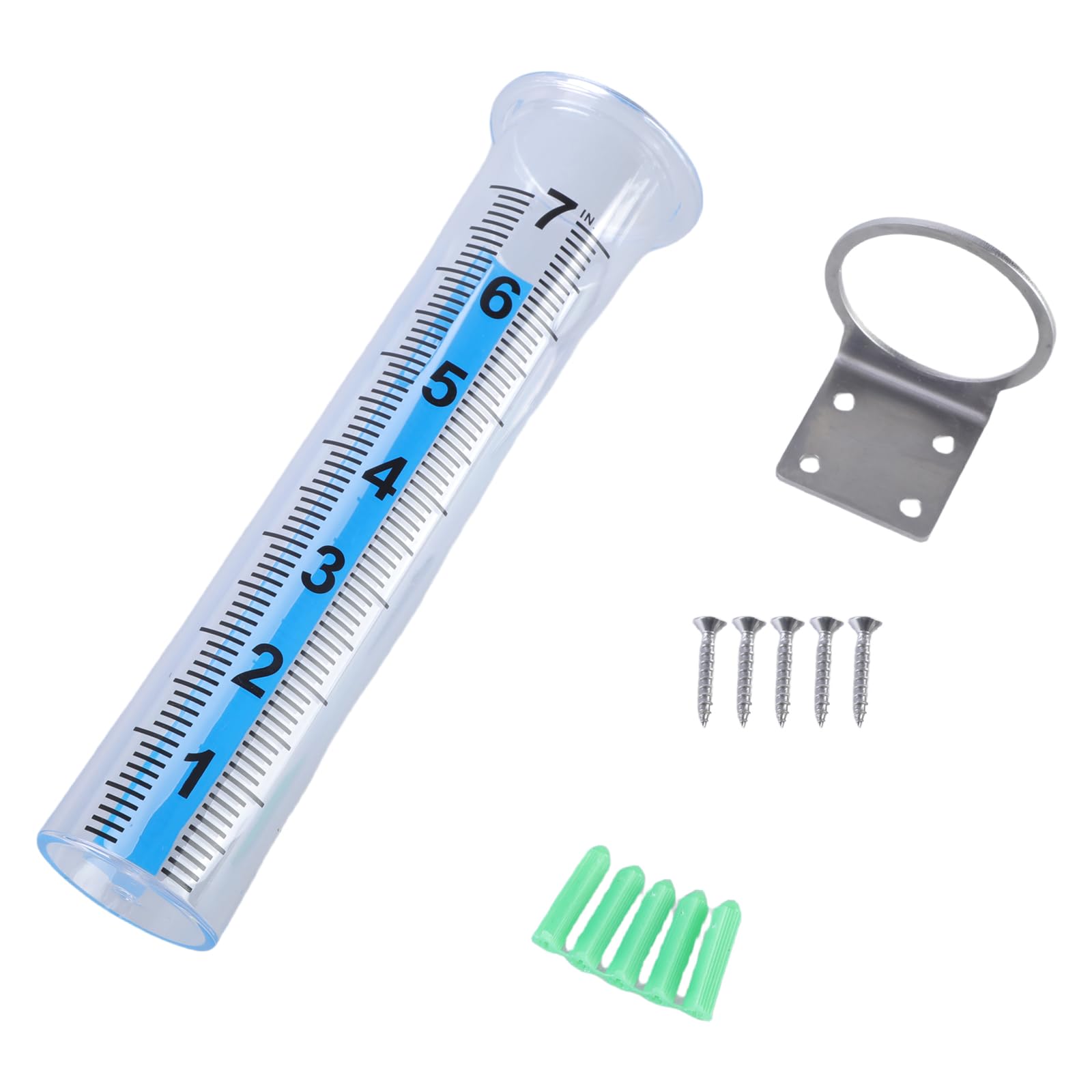 Rain Gauges Set Garden Weather Tool Rain Gauges Replacement Tube Rain Gauges With Mount For Home &