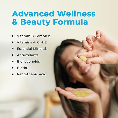 Miniatura 4 de VitaMedica  Complejo multivitamínico de apoyo energético w B  Potenciador de energía  Vitamina B6 y B12  Claridad y enfoque  Biotina para cabello,