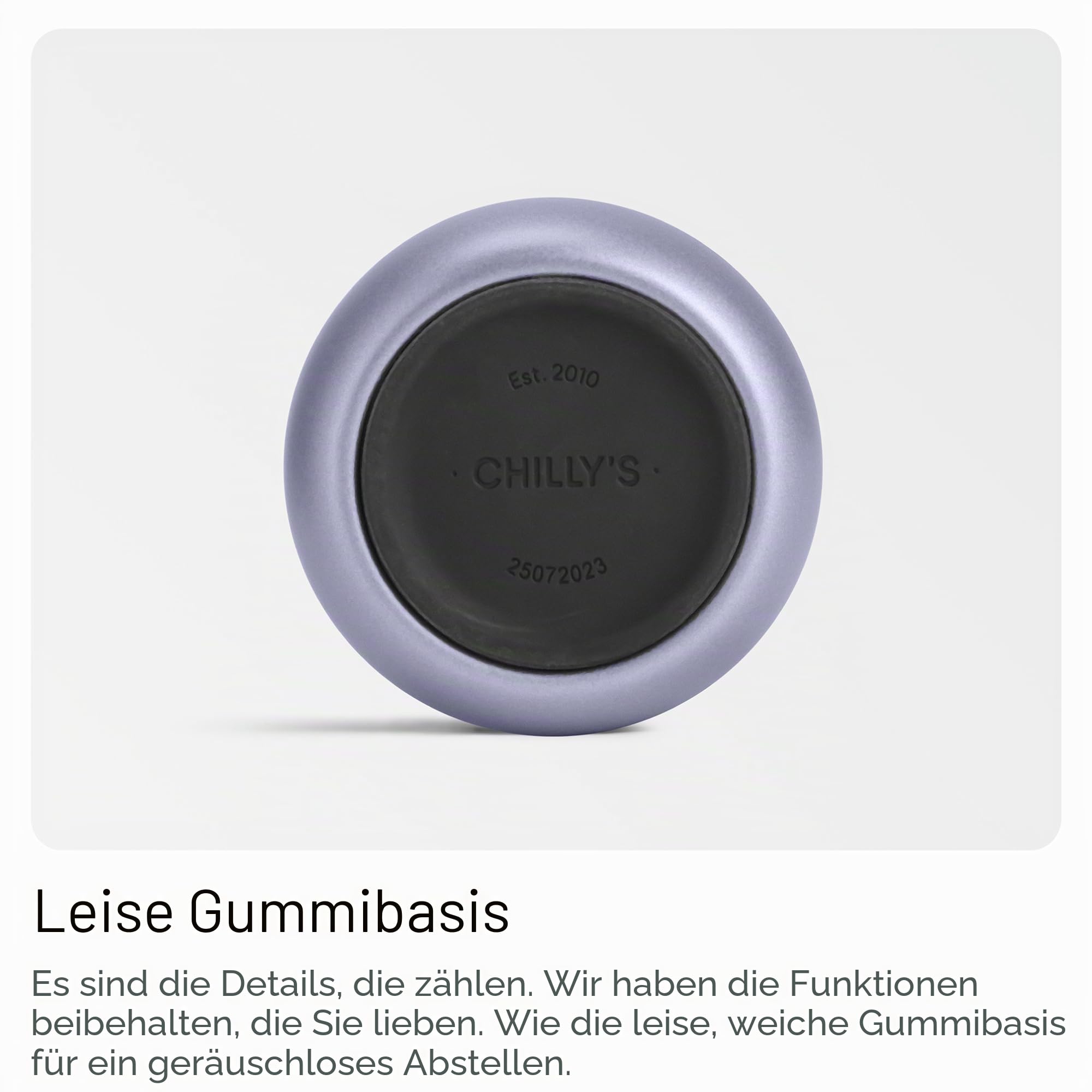 Chilly’s Series 2 Flip Trinkflasche mit Sportdeckel - Isolierflasche aus Edelstahl mit Trinkhalm, Trageschlaufe & Reinigungsbürste - kein Schwitzen
