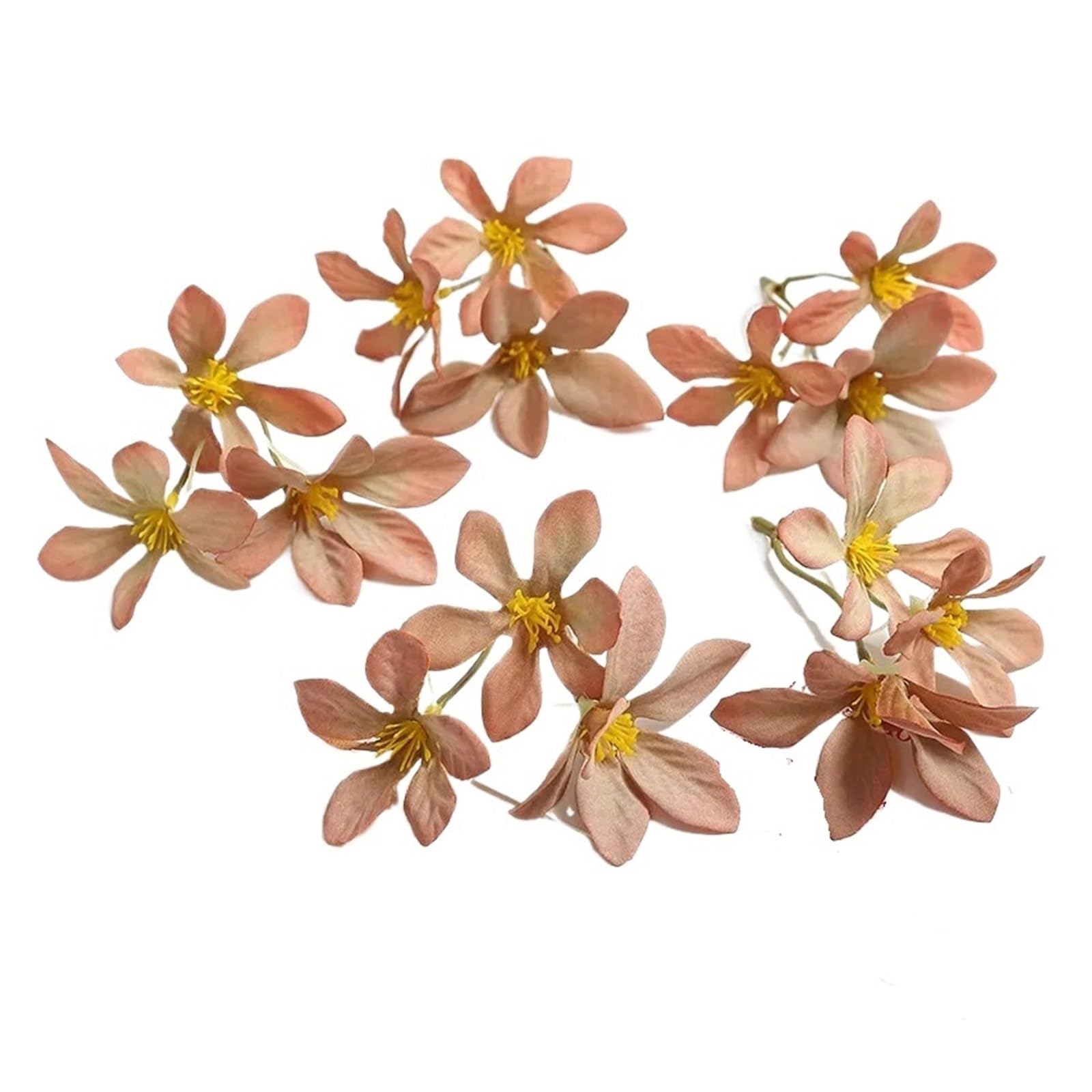 Casetlong 10/20pcs 9cm Artificial Flower Silk Head Simulation Home Decoration Wedding Craft(Coffee color,20Pcs)