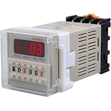 12V 24V 110V 220V Multifunction Digital Timer Relay On Delay 8 Pins SPDT DH48S-S Repeat Cycle 0.1S-99H Size 24V AC DC