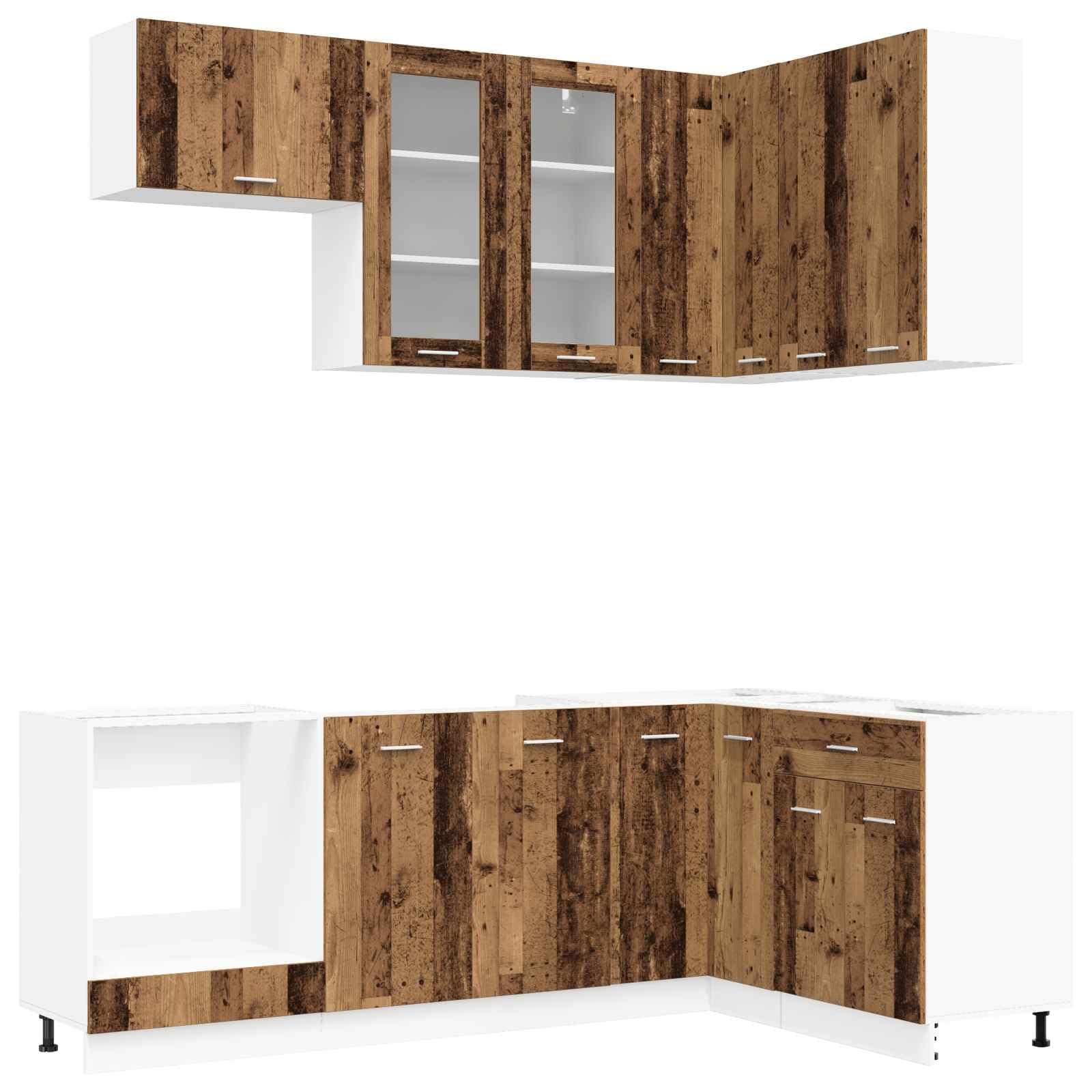Unita Cucina LYON 8 Pezzi Legno co Legno Ingegnerizzato