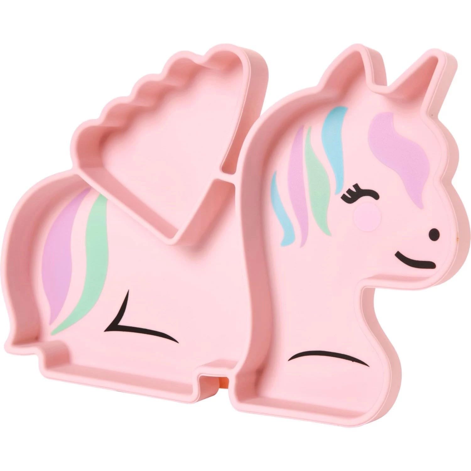 Melii Divided Silicone Suction Plate - 100% Silicone, for Baby, Toddlers – BPA Free, Dishwasher & Microwave Safe (Unicorn)-image-31