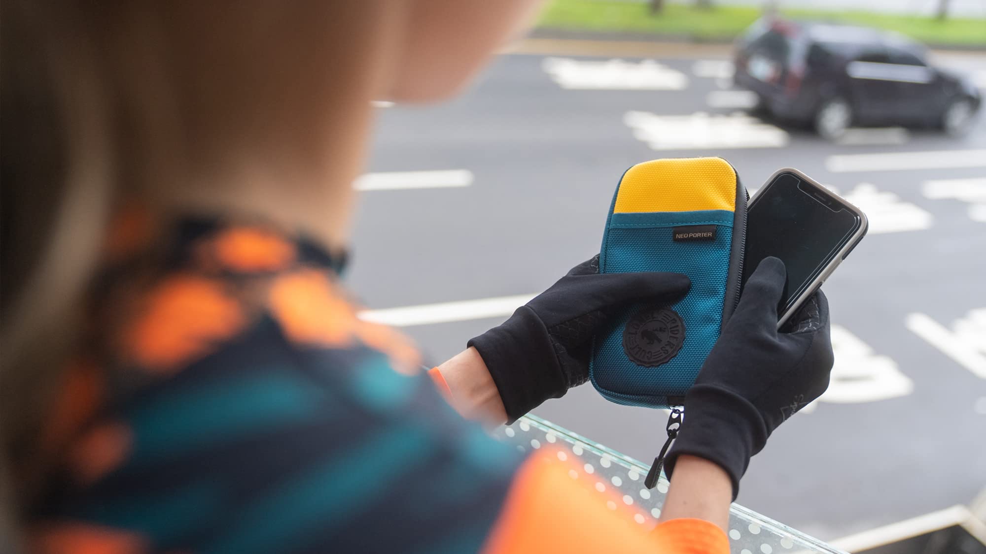 ULAC Touring Case Cyclisme - Sacoche Téléphone Étanche Gris Acier/Noir Avec Sangle Et Mousqueton