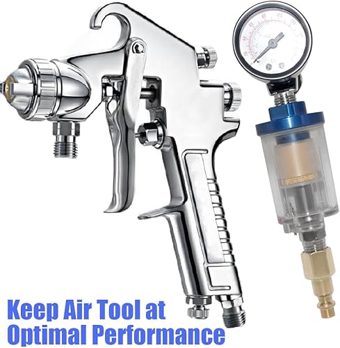Miniatura 6 de Separador de agua de aceite para línea de aire, entrada y salida NPT de 14 de pulgada, filtro separador de agua del compresor de aire, separador de