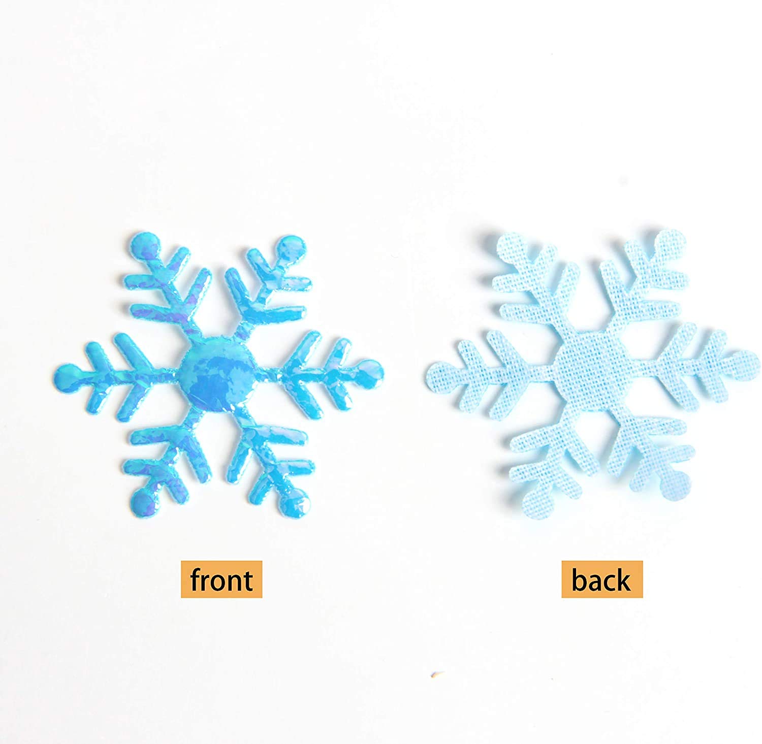 800 Stuks Sneeuwvlok Confetti In 3 Maten – Blauw Met Iriserende Glans, Ideaal Voor Kerst, Bruiloft, Verjaardag En Winterdecoratie