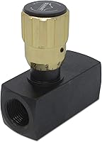 Vista 3 de Válvula de control de flujo variable ajustable en línea hidráulica w/flujo de revolución libre, 3/4" NPT