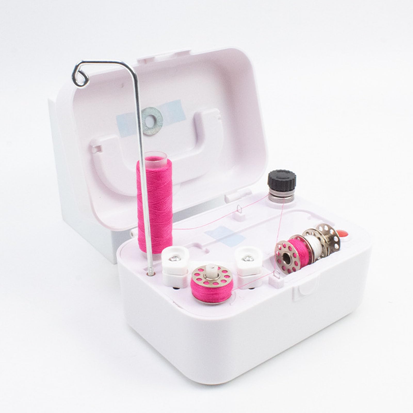 Bobinadora, Bobinadora Automática Profesional para Coser, Bobinadora Lateral de Alta Velocidad con Cerradura y Mango Oculto, Bobinadora Eléctrica Portátil para Uso Artesanal
