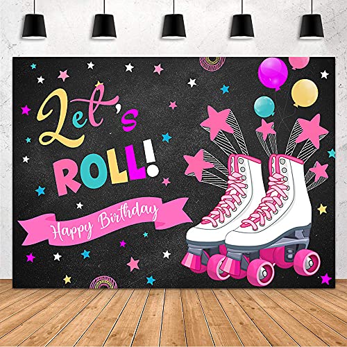 Toile de fond Let's Roll pour fête fille et studio photo en famille