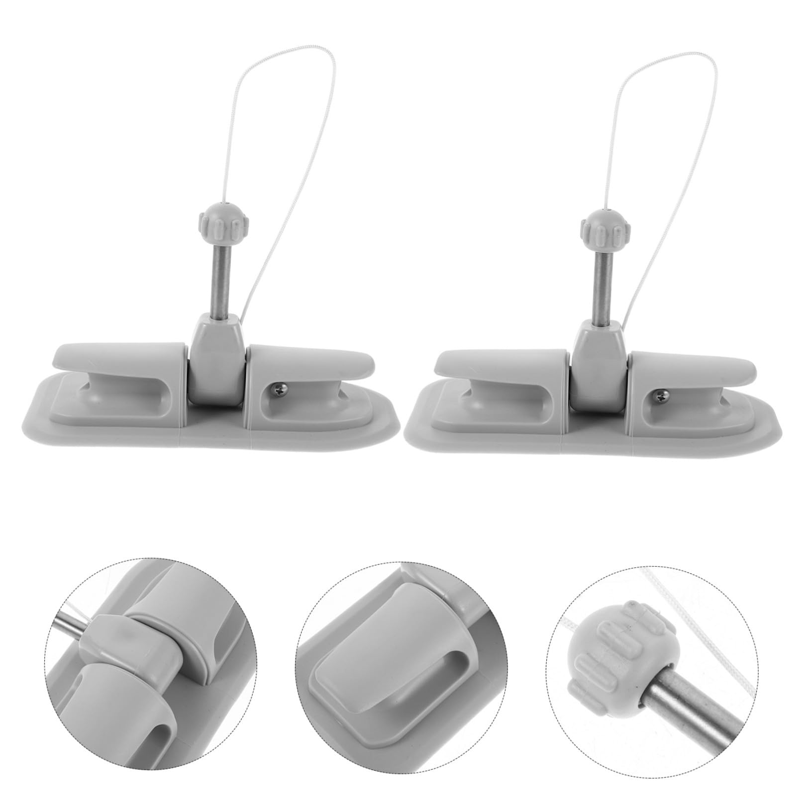 ifundom Bootspaddelclip 2 Stück Aluminiumlegierung mit 10mm Bohrung | Oars und Schlauchboote, Vorgebohrte Ausführung, Pvc Anteil, Flexible Lenkung bei Wasseraktivitäten