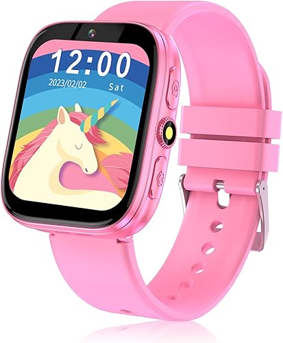 Miniatura 1 de Reloj inteligente para niños, regalo para niñas de 6 a 8 años, relojes para niñas de 8 a 12 años con juegos, seguimiento de hábitos de cámara,