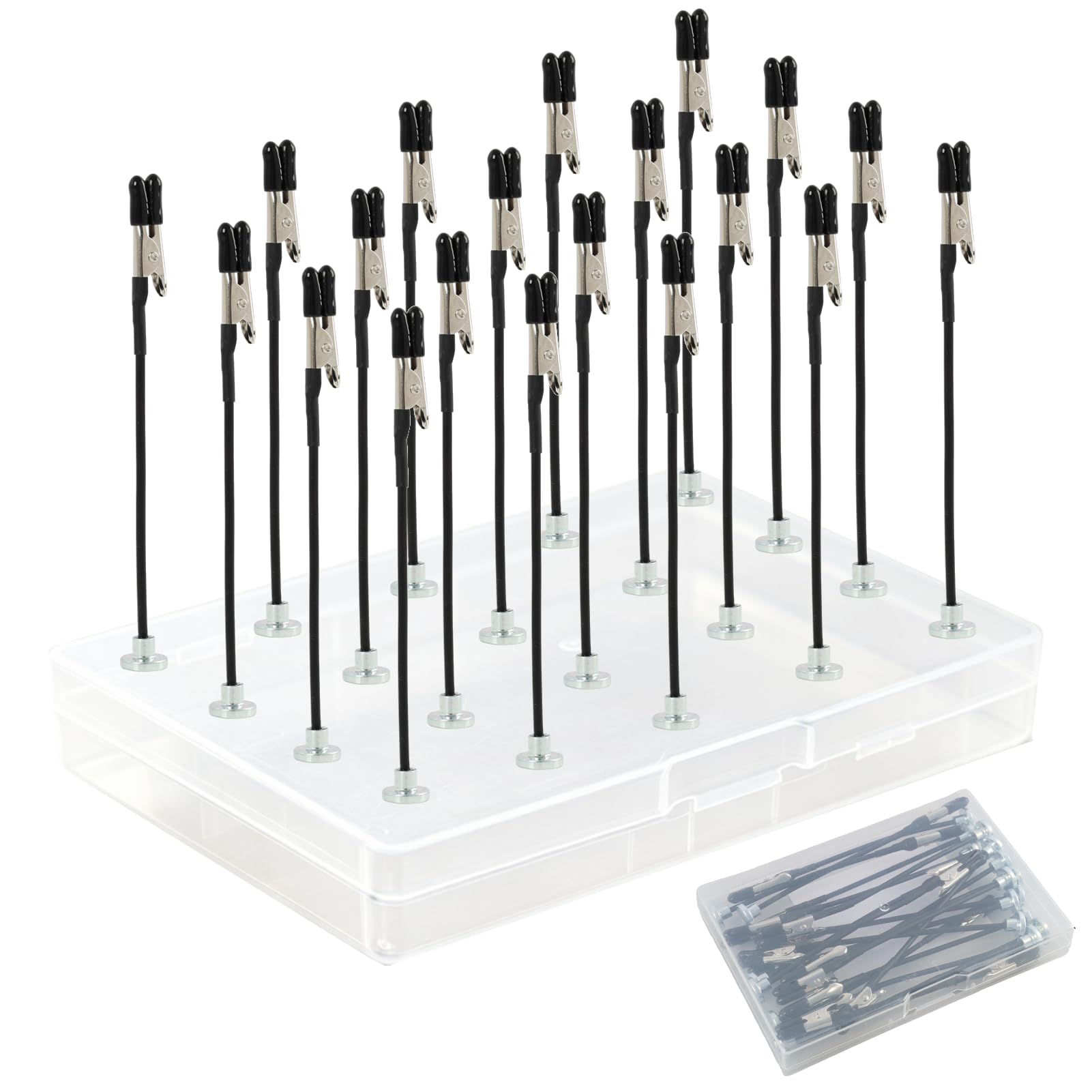 20 Pcs Magnetic Helping Hands for Soldering, Model Painting Stand Base Holder, Third Hand Soldering Clamp Set, Adjustable Flexible Clip Arms with Storage Case, Hands Tool for PCB Repair DIY Craft