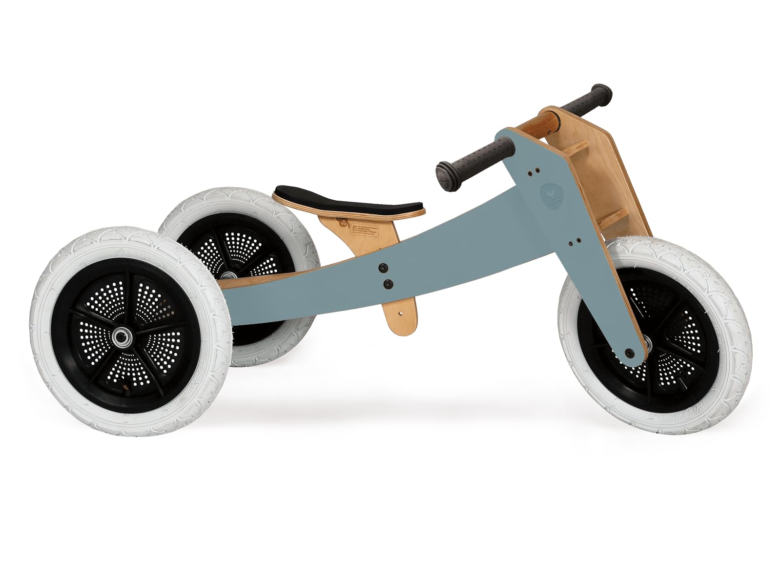 Wishbone Bike 3in1 Designer Wooden Balance Bike and Walker, Ages 1 to 5 Years (Blue 3in1)
