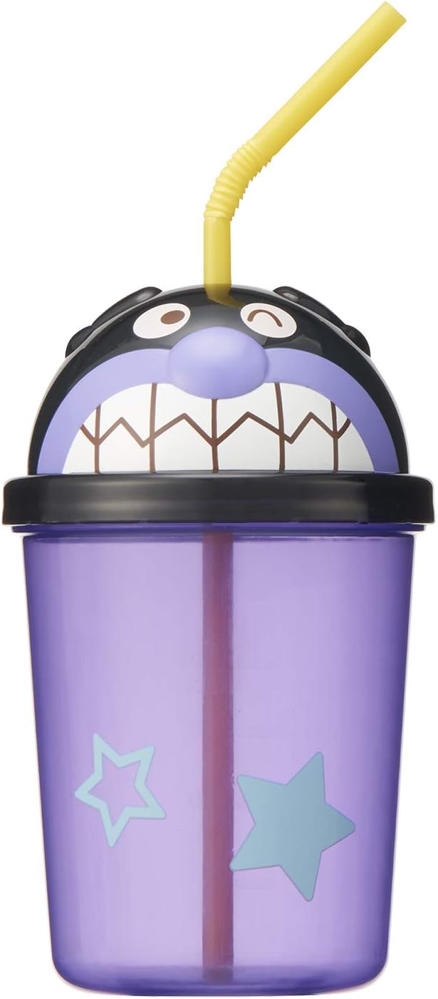 Anpanman Die Cut Straw Cup, 10.1 fl oz (300 ml) (Baikinman)