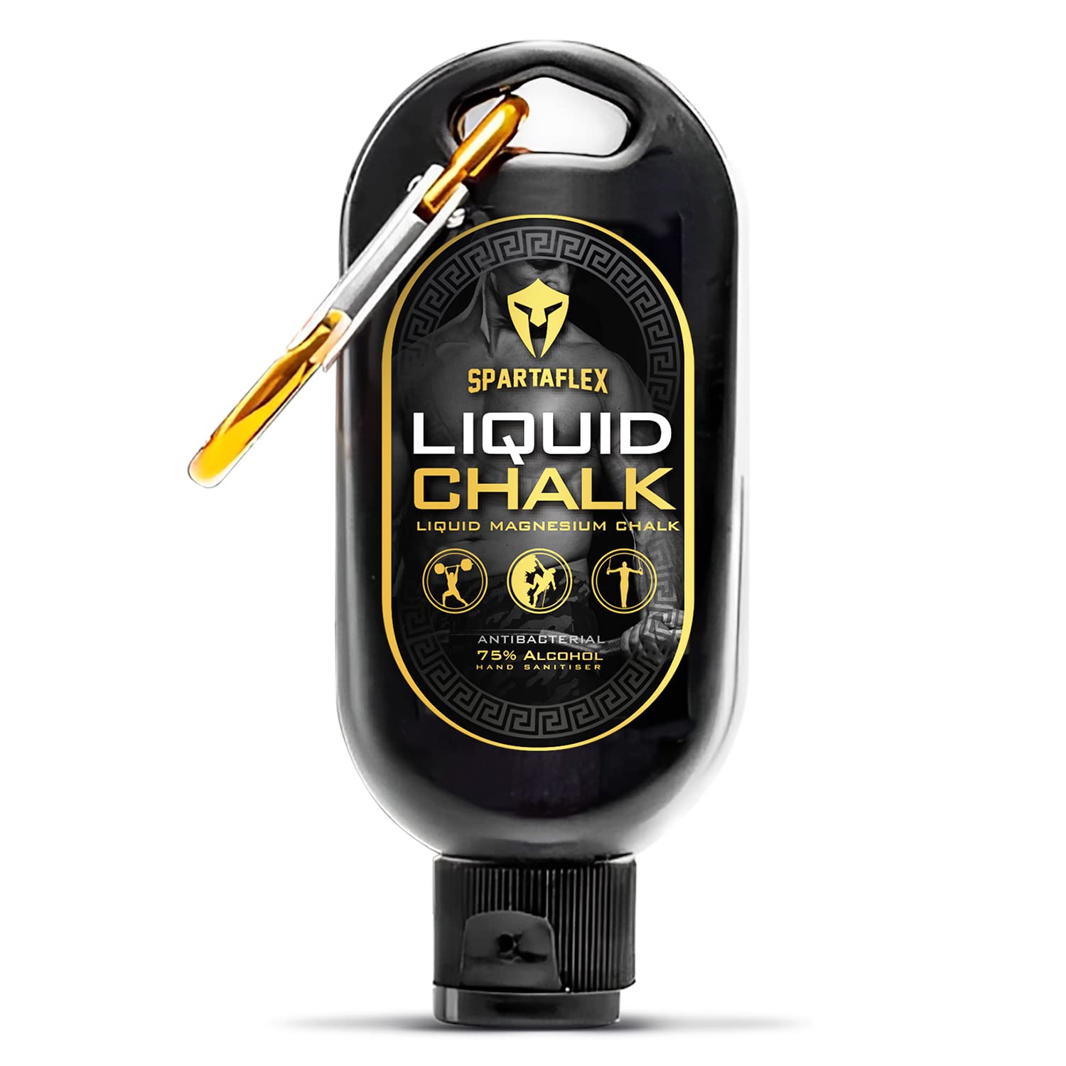 SpartaFlex 50ml Liquid Chalk - Quick Drying Gym Formula for Weightlifting and Training - Superior Grip for Climbing Gymnastics Powerlifting