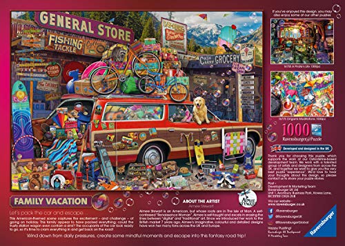 Ravensburger Puzzle 2D 1000 elementów: Rodzinne wakacje, Stary Design – Bild 3