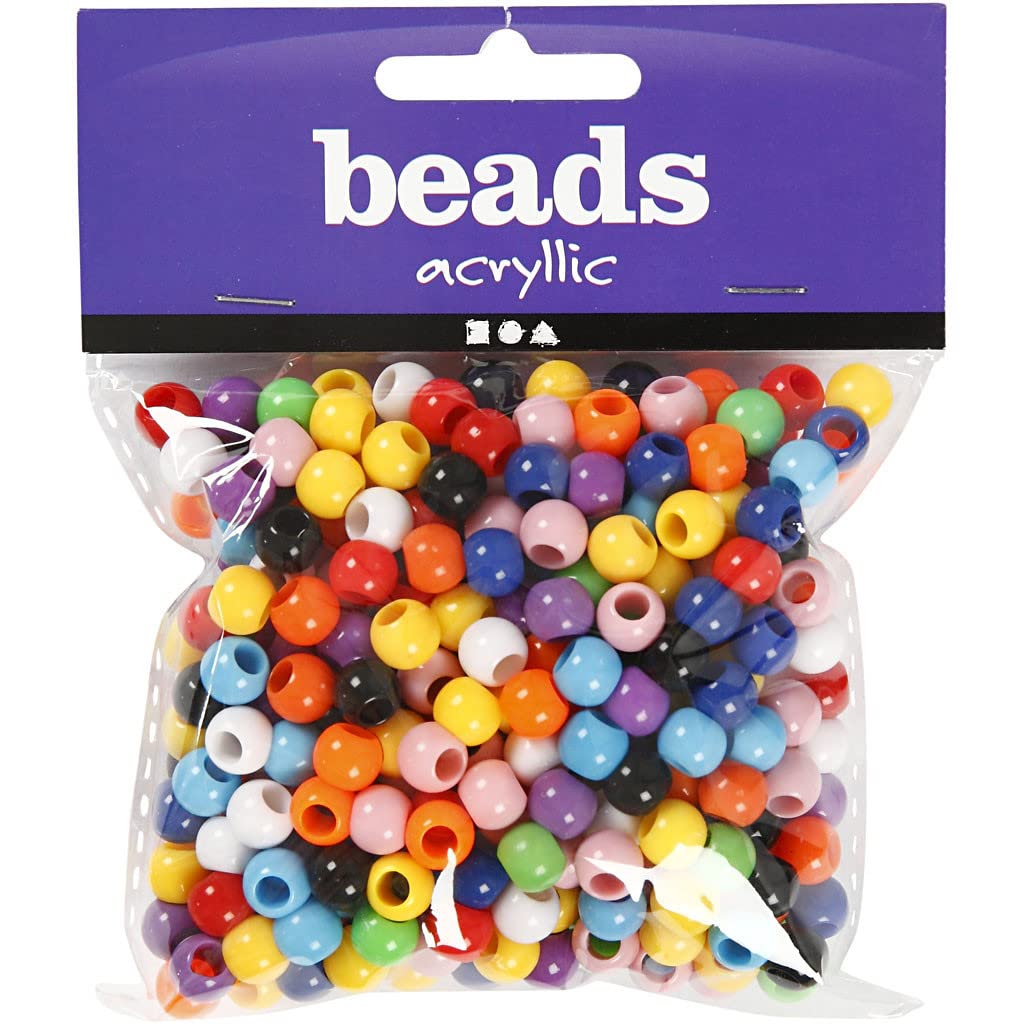 Pony Beads, D: 8 mm, 70 g, 125ml
