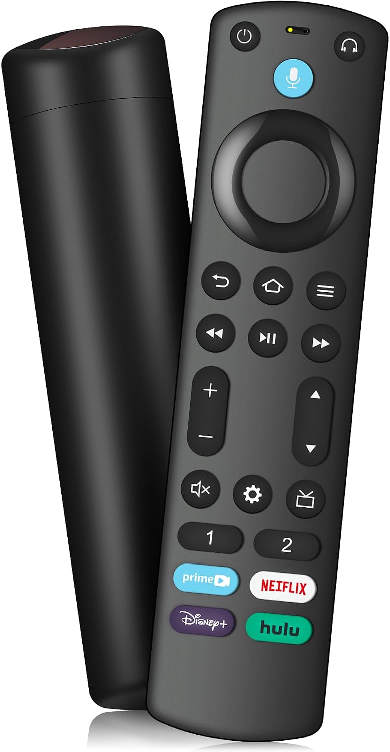 Replacement Voice Remote for All Fireseries TV Remote, Firestick Smart TV Cube(1st/2nd/3rd Gen)/Stick 4K Max/4K(1st/2nd Gen), Stick(2nd/3rd Gen), Stick Lite, Hisense, TCL, Pioneer Smart TVs