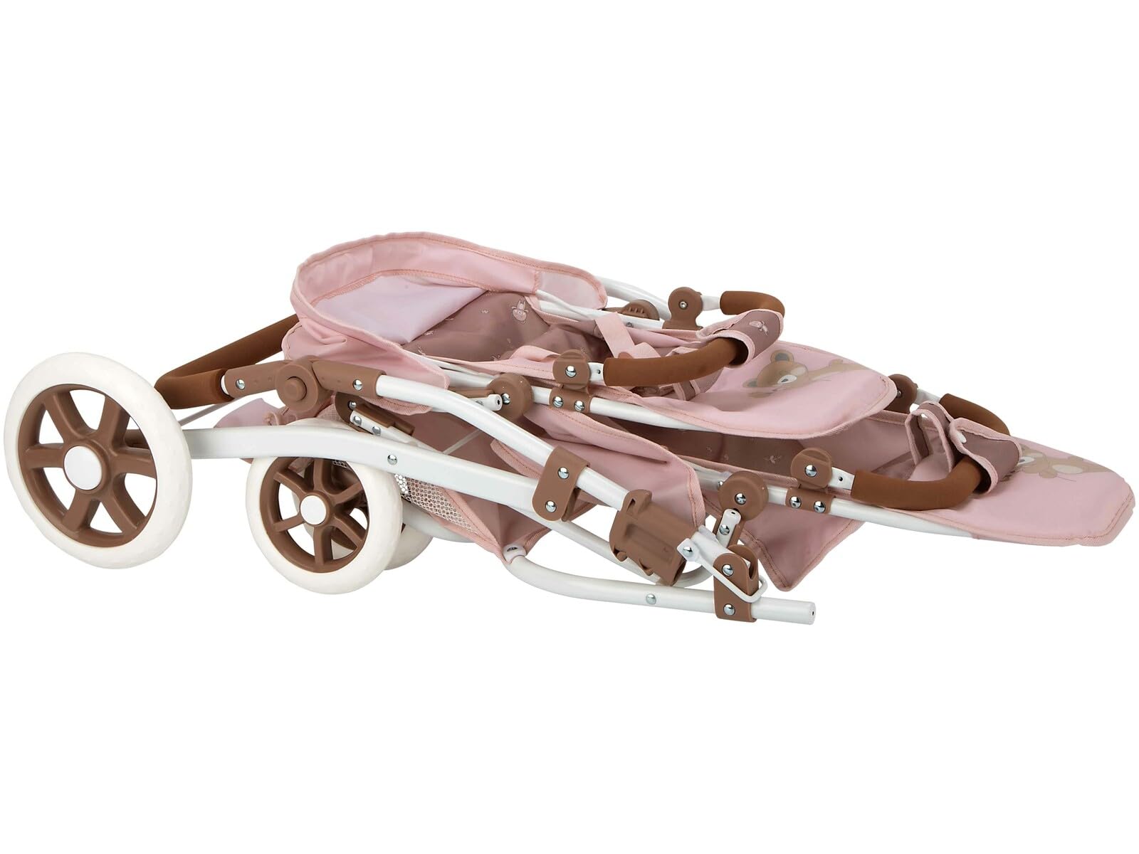 ARIAS-Coche Paseo gemelar Bear. Plegable, con Ruedas Delanteras giratorias y Manillar Ajustable. Incluye Bolso. Altura Manillar es de 47 a 77 cm. Medidas: 45x70x73 CM. Juguete Niños +3 años(ARI40864)