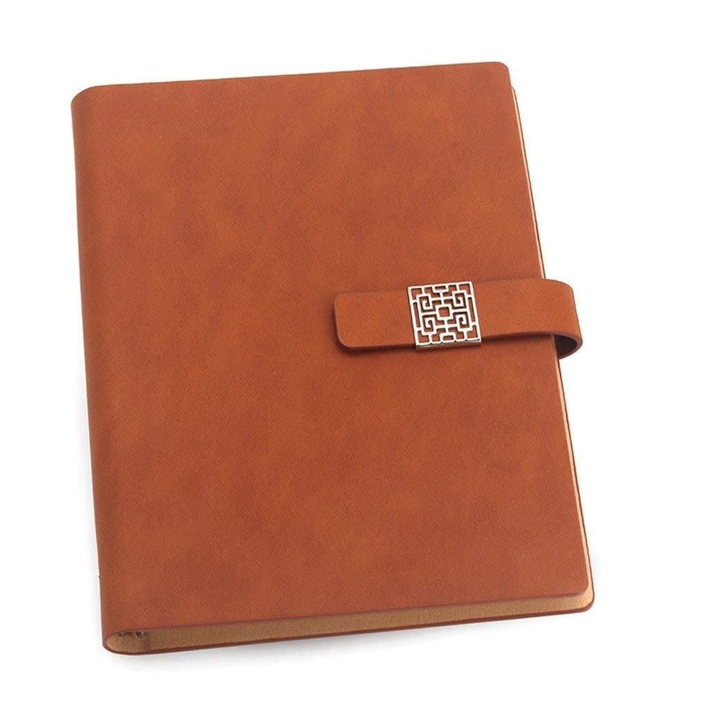 80 Hojas Spiral Notebook Business Flow-Hoja Cuaderno A5 Grabar de Conferencia Grueso Classic Cuaderno Duro Bloc de Notas (Color : A)