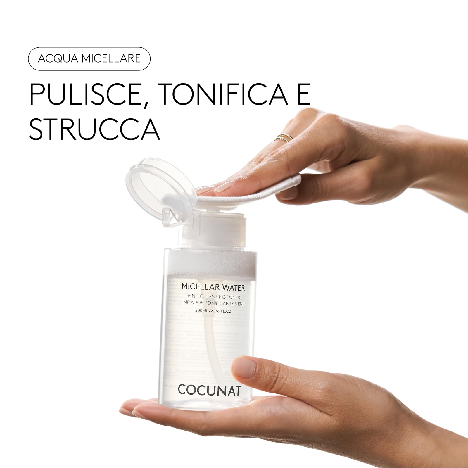 COCUNAT Acqua Micellare + The Absolute Pelle Idratata | Pack acqua micellare struccante e crema antietà rigenerante. Riduce rughe, migliora idratazione. Ialuronico.