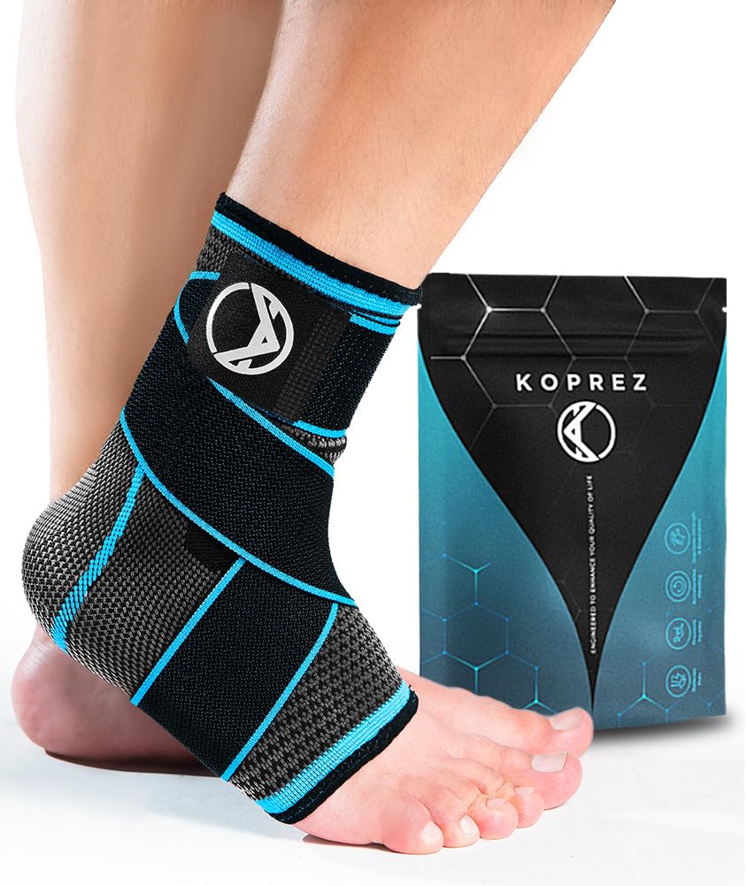 Koprez Plantar Fasciitis Sleeve - Plantar Fasciitis Relief, Plantar Fasciitis Socks, Ankle Compression Sleeve, Ankle Support for Women, Plantar Fasciitis Brace, Ankle Sleeve, Ankle Support Men