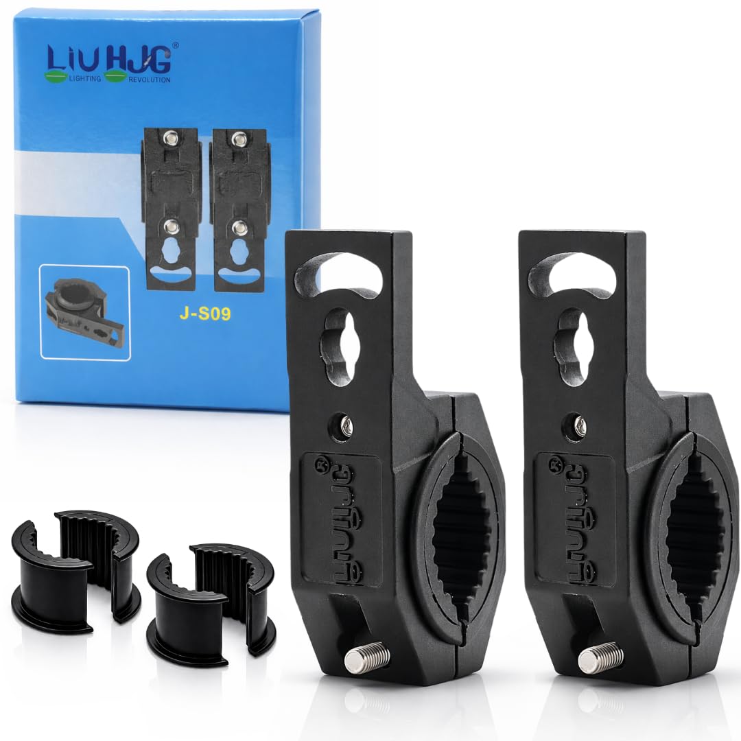 Fog Light Clamps with Non Slip Rubber & Installation Tools Adjustable Brackets Heavy Duty Clamps Rustproof Universal fit for all Motorcycle, Car Jeep, SUV & Others (Pack 1 Set)-image-25