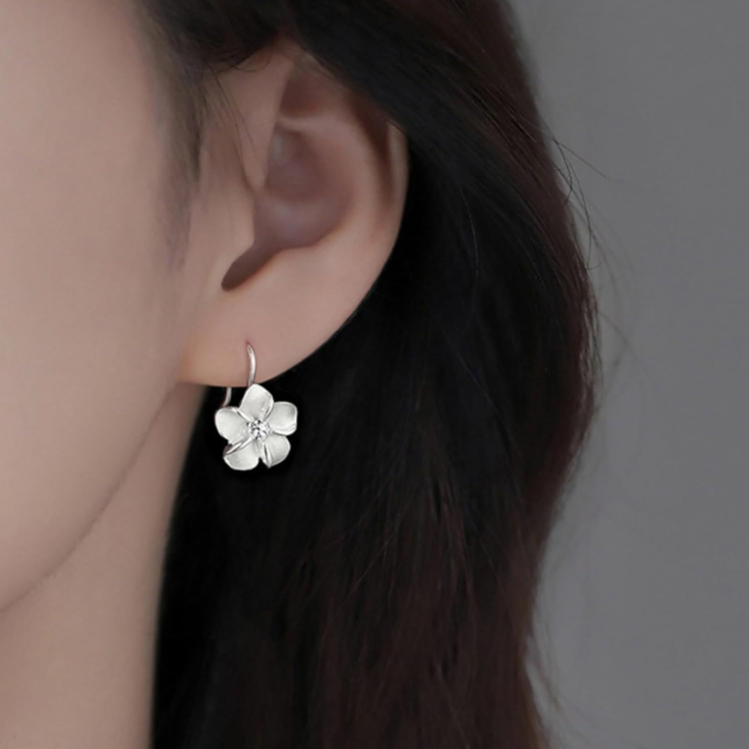 925 Sterling Silver Dangle Earrings for Women 2025 Trendy Diamond Encrusted Birthstone Anniversary Wedding Jewelry Gifts for her