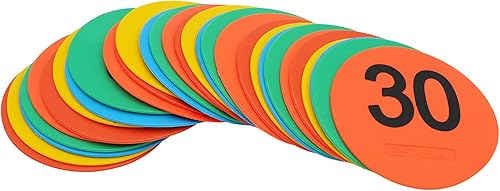 Miniatura 3 de Mini marcadores de suelo de 4 pulgadas para aula, preescolar y jardín de infantes (juego de 20 unidades) (número 1-30)